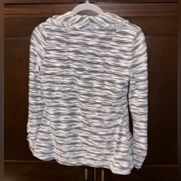 Anthropologie Saturday Sunday Knit Blazer Cardigan Sweater Grey Business Casual - Picture 2 of 3